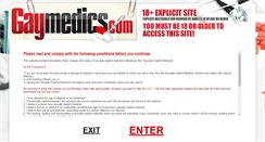 Desktop Screenshot of gaymedics.com